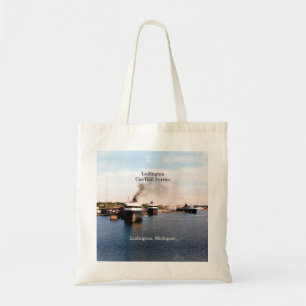 Ludington Car/Rail Ferries tote bag