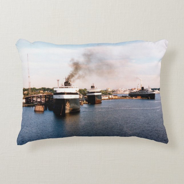 Ludington Ferries accent pillow (Front)