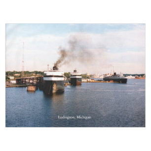 Ludington Ferries tablecloth