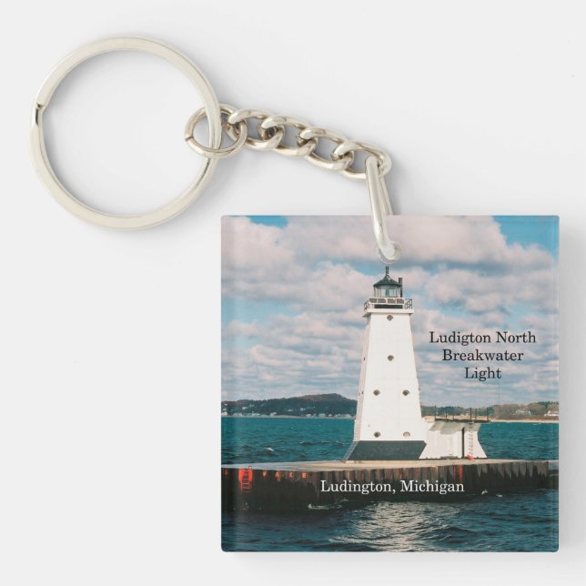 Ludington North Breakwater Light key chains (Front)
