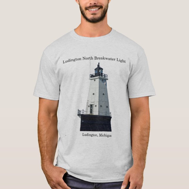 Ludington North Breakwater Light light shirt (Front)