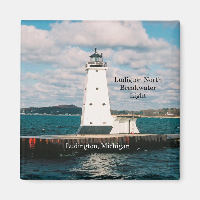 Ludington North Breakwater Light magnet (Front)