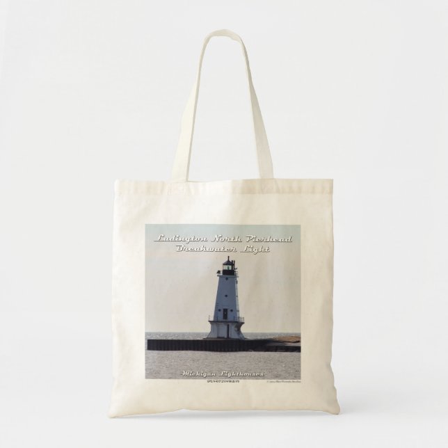 Ludington Pierhead Light - Budget Tote Bag (Front)