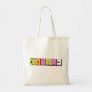 Ludivine periodic table name tote bag