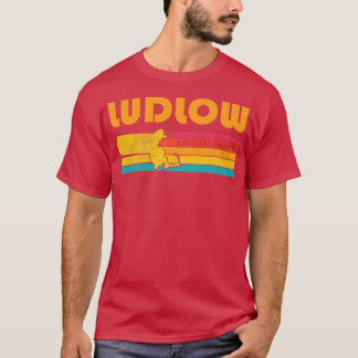 Ludlow Massachusetts Vintage Distressed Souvenir T-Shirt