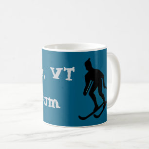 Ludlow, VT Ski Bum (Green Mountain Vermont Skiing) Coffee Mug
