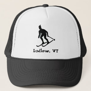 Ludlow, VT Ski (Green Mountain Vermont Skiing) Trucker Hat
