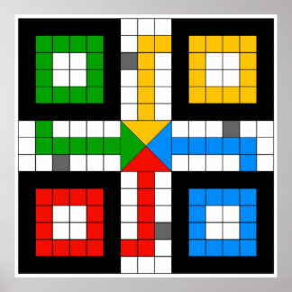LUDO BOARD Board game Poster