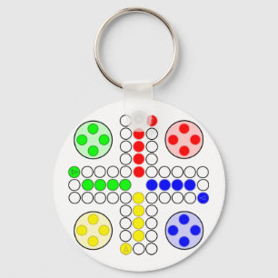 Ludo Classic Board Game Key Ring