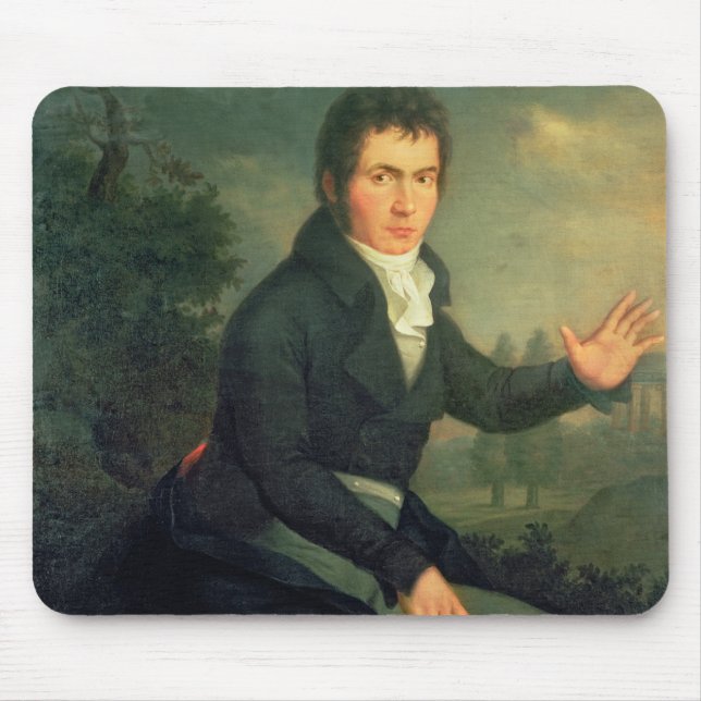 Ludvig van Beethoven , 1804 Mouse Pad (Front)