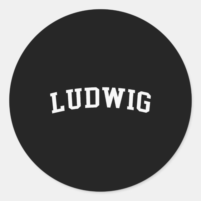 Ludwig  classic round sticker (Front)