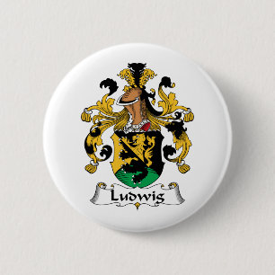 Ludwig Family Crest 6 Cm Round Badge
