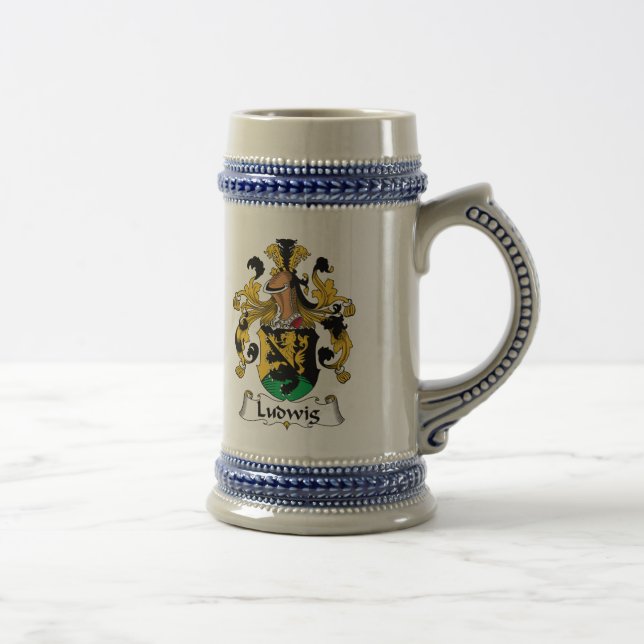 Ludwig Family Crest Beer Stein (Right)
