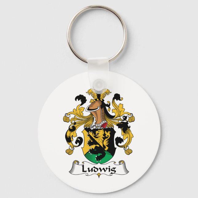 Ludwig Family Crest Key Ring (Front)