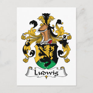 Ludwig Family Crest Postcard