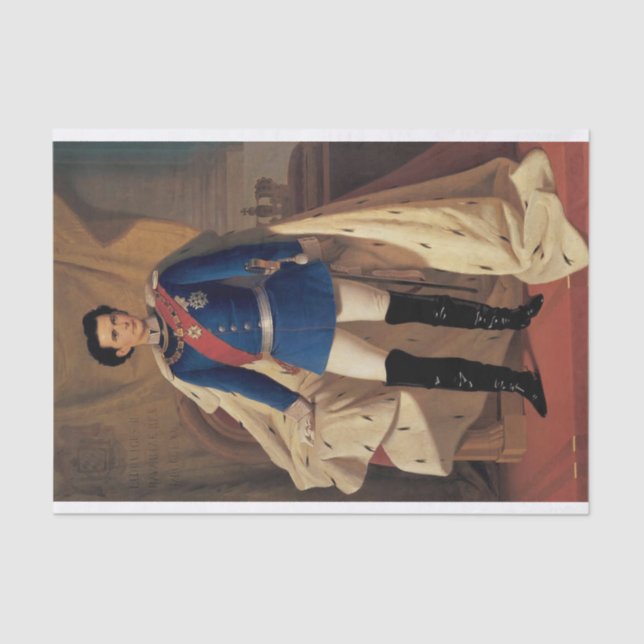 Ludwig II Tissue Paper Decoupage (Front)