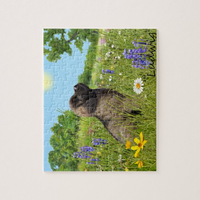 Ludwig the Leonberger Puppy Puzzle (Vertical)