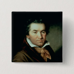 Ludwig van Beethoven 15 Cm Square Badge