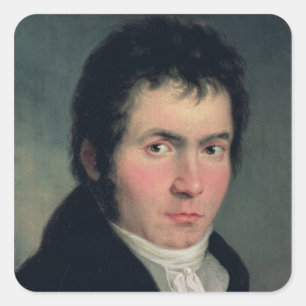 Ludwig van Beethoven , 1804 Square Sticker