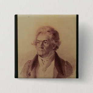 Ludwig van Beethoven , 1824 15 Cm Square Badge
