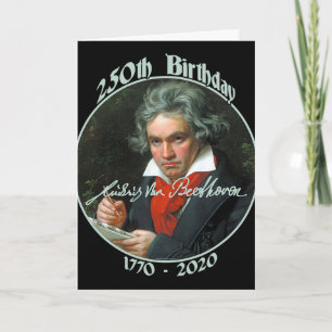 Ludwig Van Beethoven 250th Birthday (pt)  Card