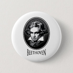 Ludwig van Beethoven 6 Cm Round Badge