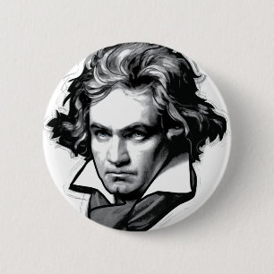 Ludwig van Beethoven 6 Cm Round Badge