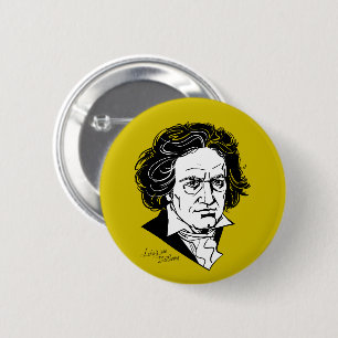 Ludwig van Beethoven 6 Cm Round Badge
