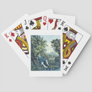 Ludwig van Beethoven by a River (coloured engravin Playing Cards