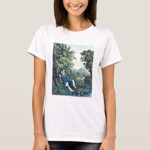 Ludwig van Beethoven by a River (coloured engravin T-Shirt