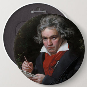 Ludwig van Beethoven composing Missa Solemnis 6 Cm Round Badge