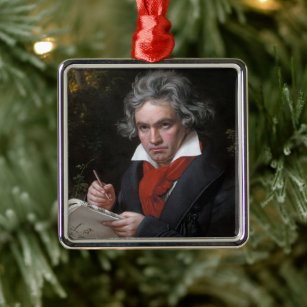 Ludwig van Beethoven composing Missa Solemnis Metal Tree Decoration