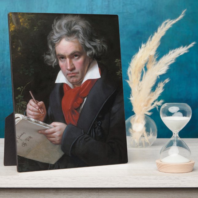 Ludwig van Beethoven composing Missa Solemnis Plaque (Side)