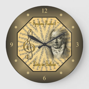 Ludwig van Beethoven ~ German Composer ~ Pianist ~ Large Clock