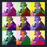 Ludwig Van Beethoven Pop Art Photo Print<br><div class="desc">Beethoven(1770-1827) was a Classical and Romantic composer and pianist</div>