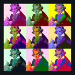 Ludwig Van Beethoven Pop Art Poster<br><div class="desc">Beethoven(1770-1827) was a Classical and Romantic composer and pianist</div>