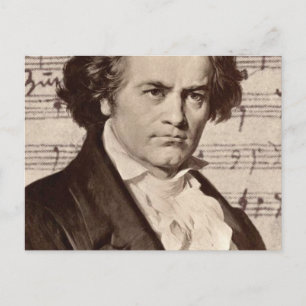 Ludwig Van Beethoven Portrait Classical Music Postcard