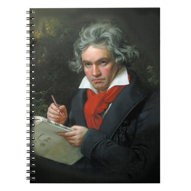 Ludwig van Beethoven Portrait Vintage Notebook (Front)