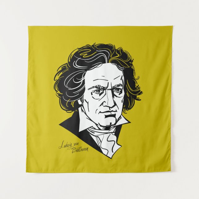 Ludwig van Beethoven Tapestry (Front)