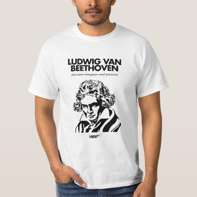 Ludwig Van Beethoven white T-shirt (Front)