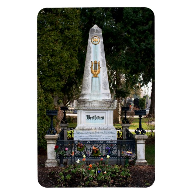 Ludwig Van Beethoven's Grave Magnet (Vertical)