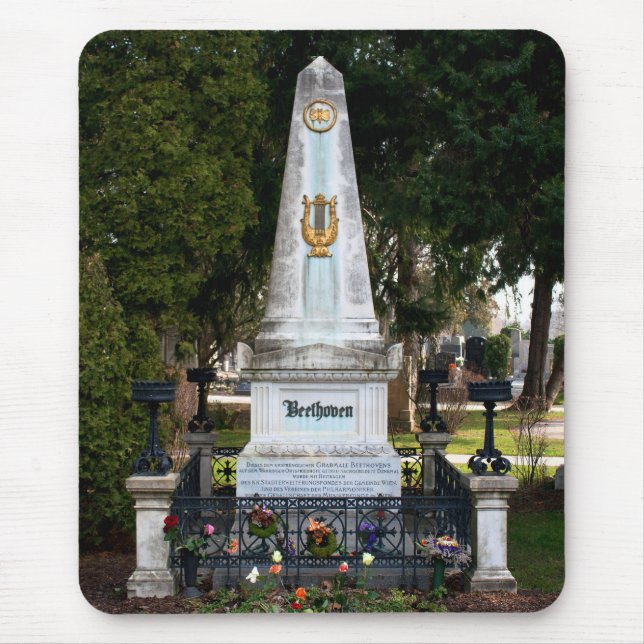 Ludwig Van Beethoven's Grave Mouse Pad (Front)
