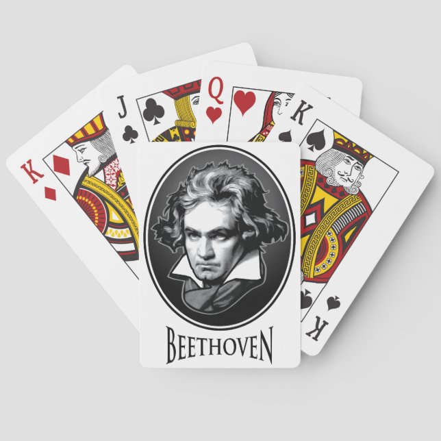 Ludwig VanBeethoven - Composer Musician Playing Cards (Back)
