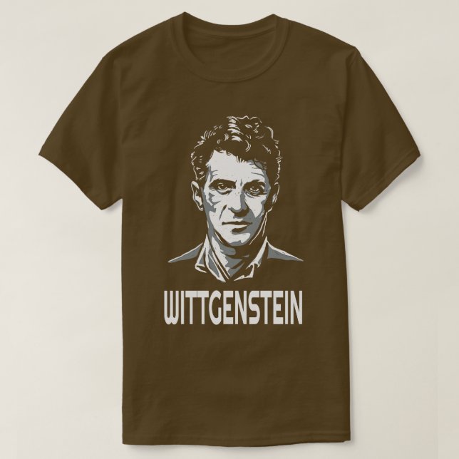 Ludwig Wittgenstein Austrian Philosopher T-Shirt (Design Front)