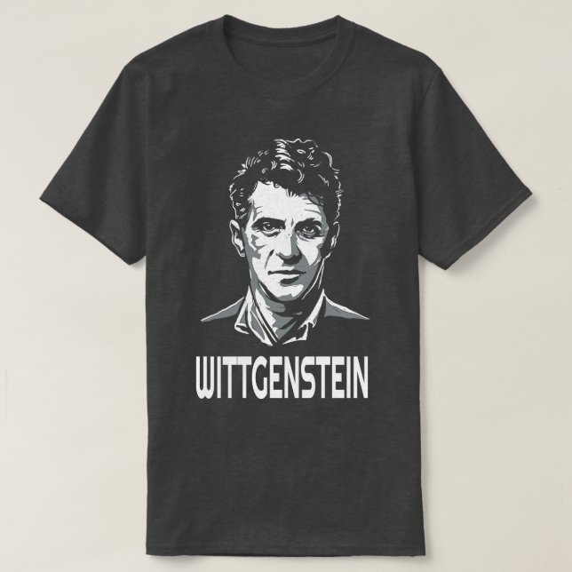 Ludwig Wittgenstein Austrian Philosopher T-Shirt (Design Front)