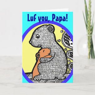 Luf You, Papa - Father's Day Card