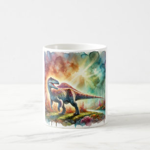 Lufengosaurus in soft hues 120924AREF151 - Waterco Coffee Mug