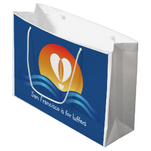Luffers Sunset_heart-shaped sails_San Francisco Large Gift Bag