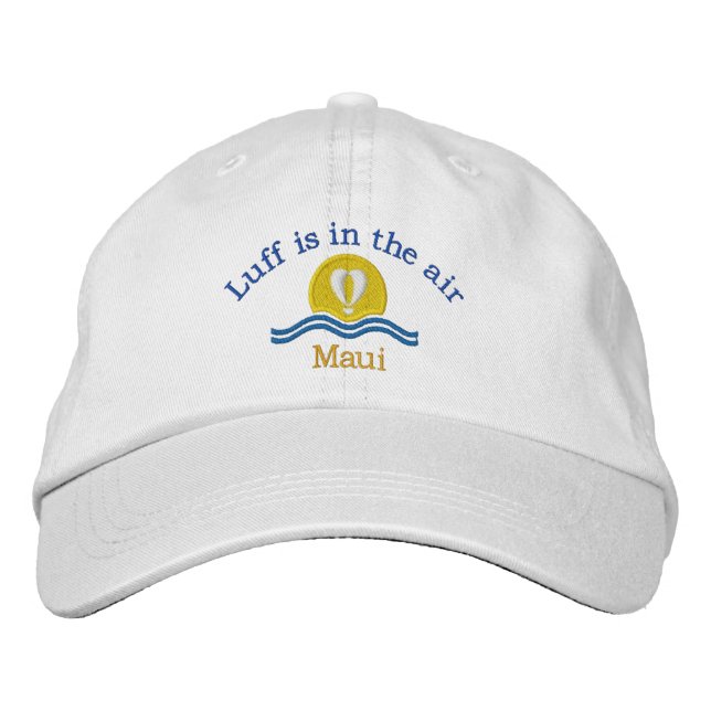 Luffers Sunset_Luff is in the air_Maui Embroidered Hat (Front)