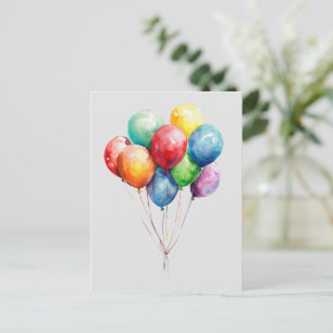 Luftballons Postcard